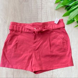a.n.a. Coral colored shorts, size 14. NWT